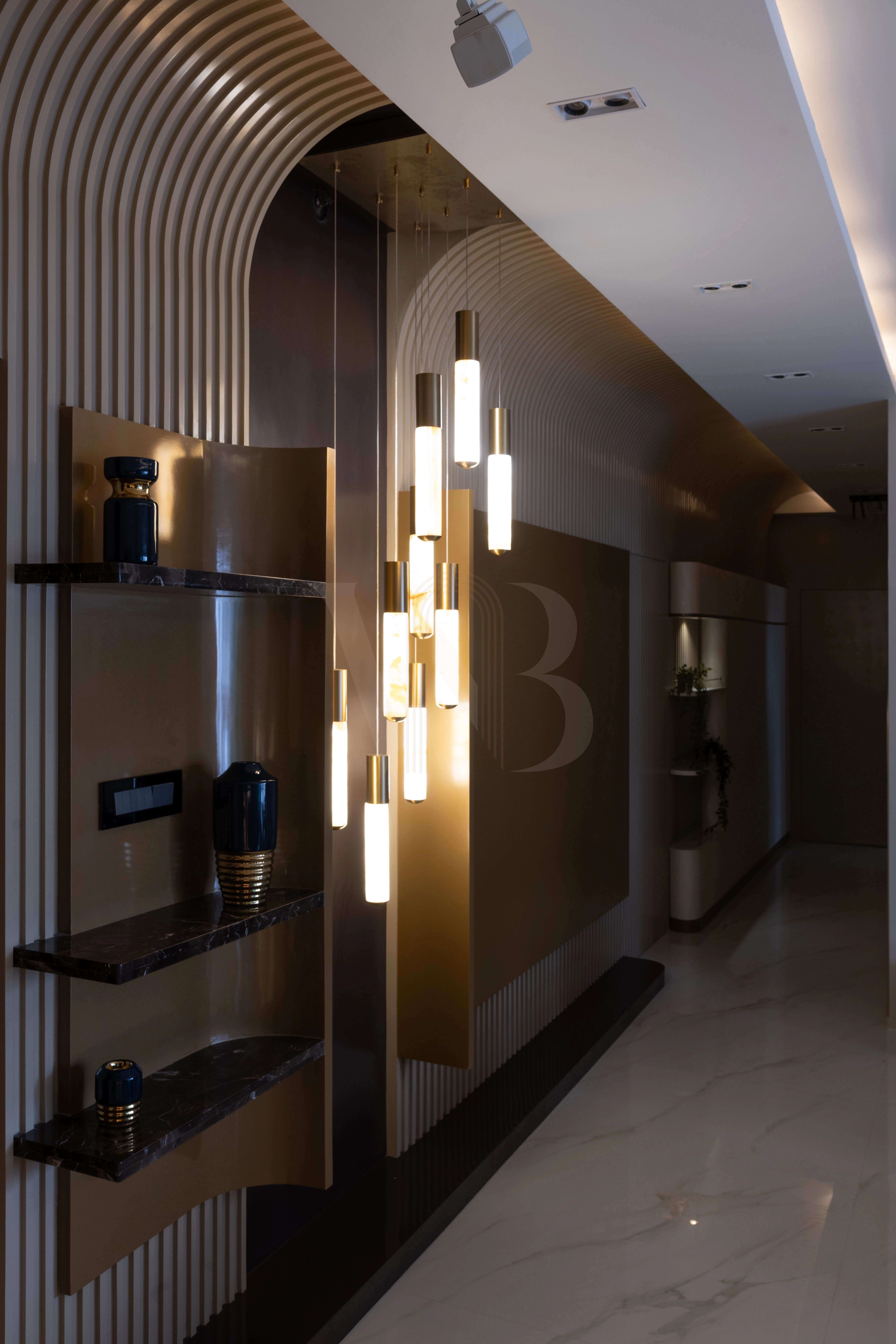 Architectural corridor transition lighting