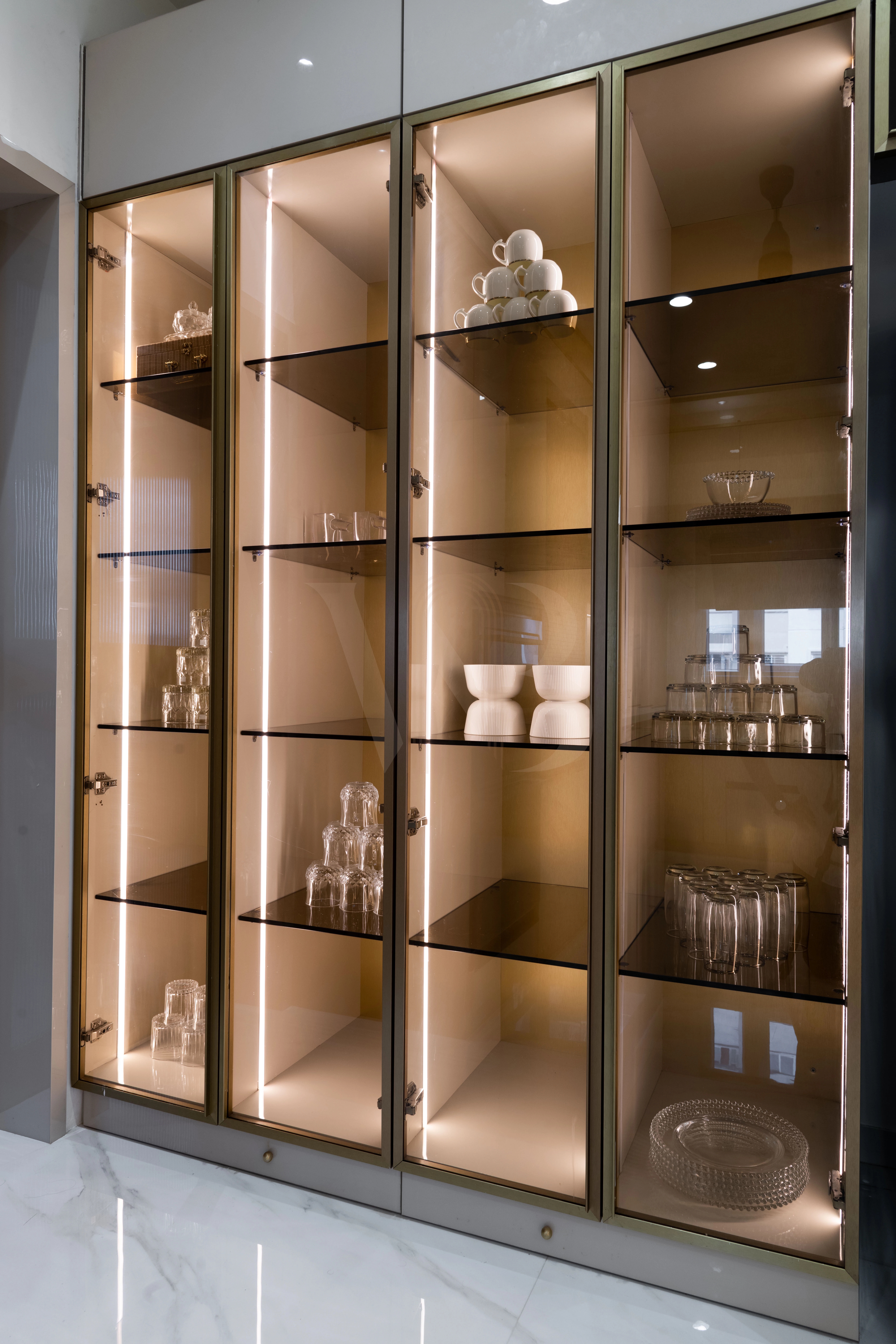Parallel modern modular kitchen layout