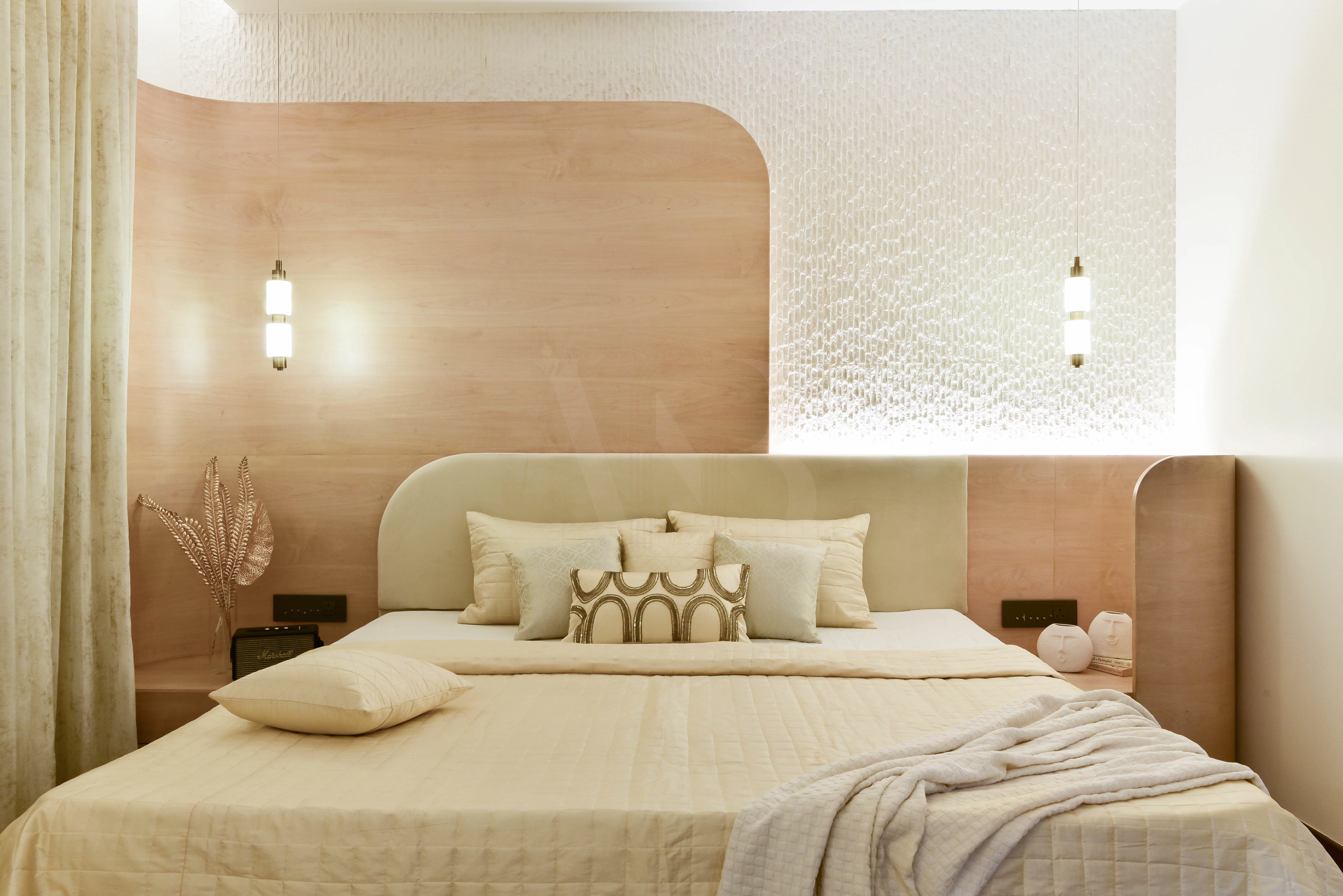 Serene master bedroom overview