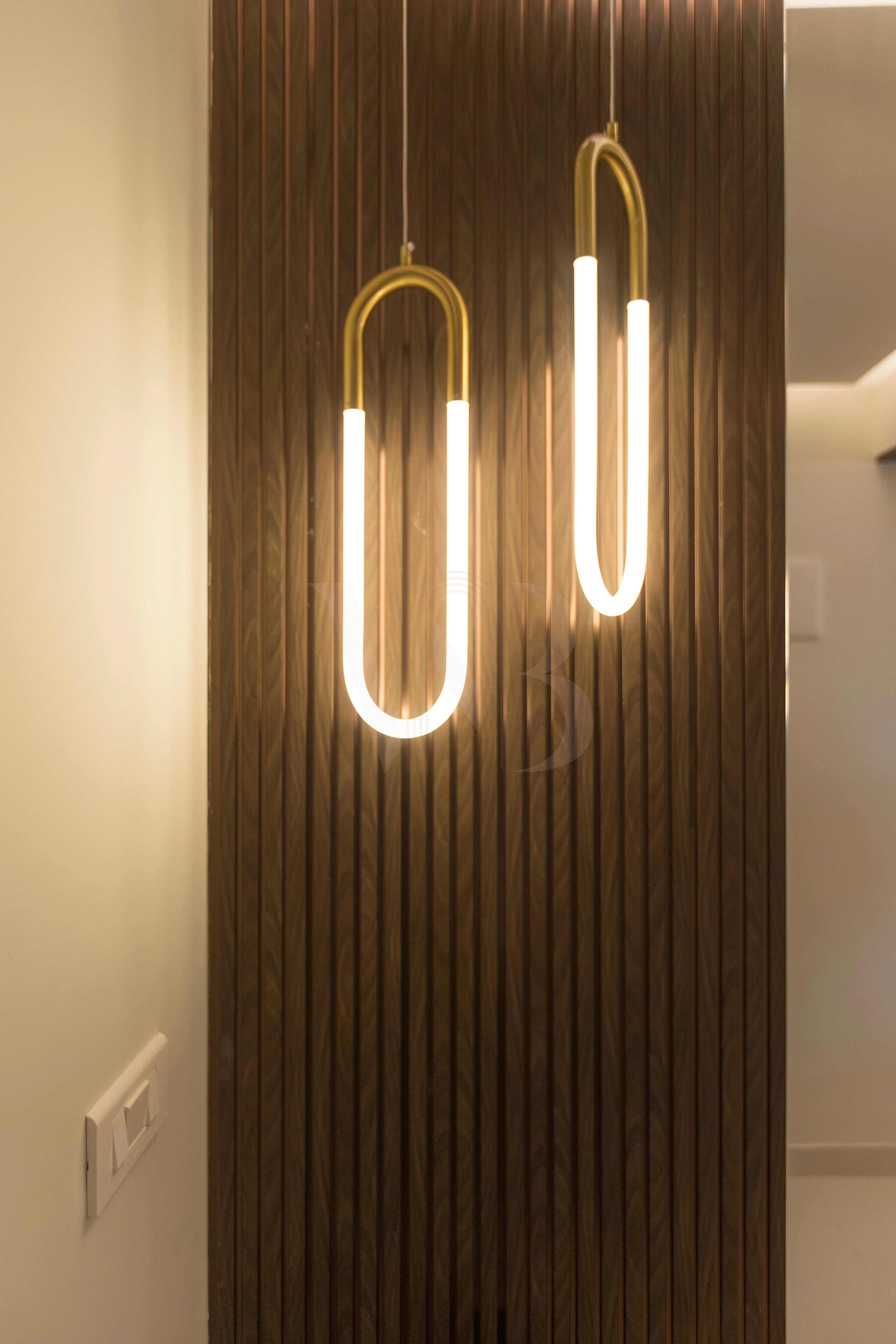 Foyer entrance ambient lighting and bespoke styling