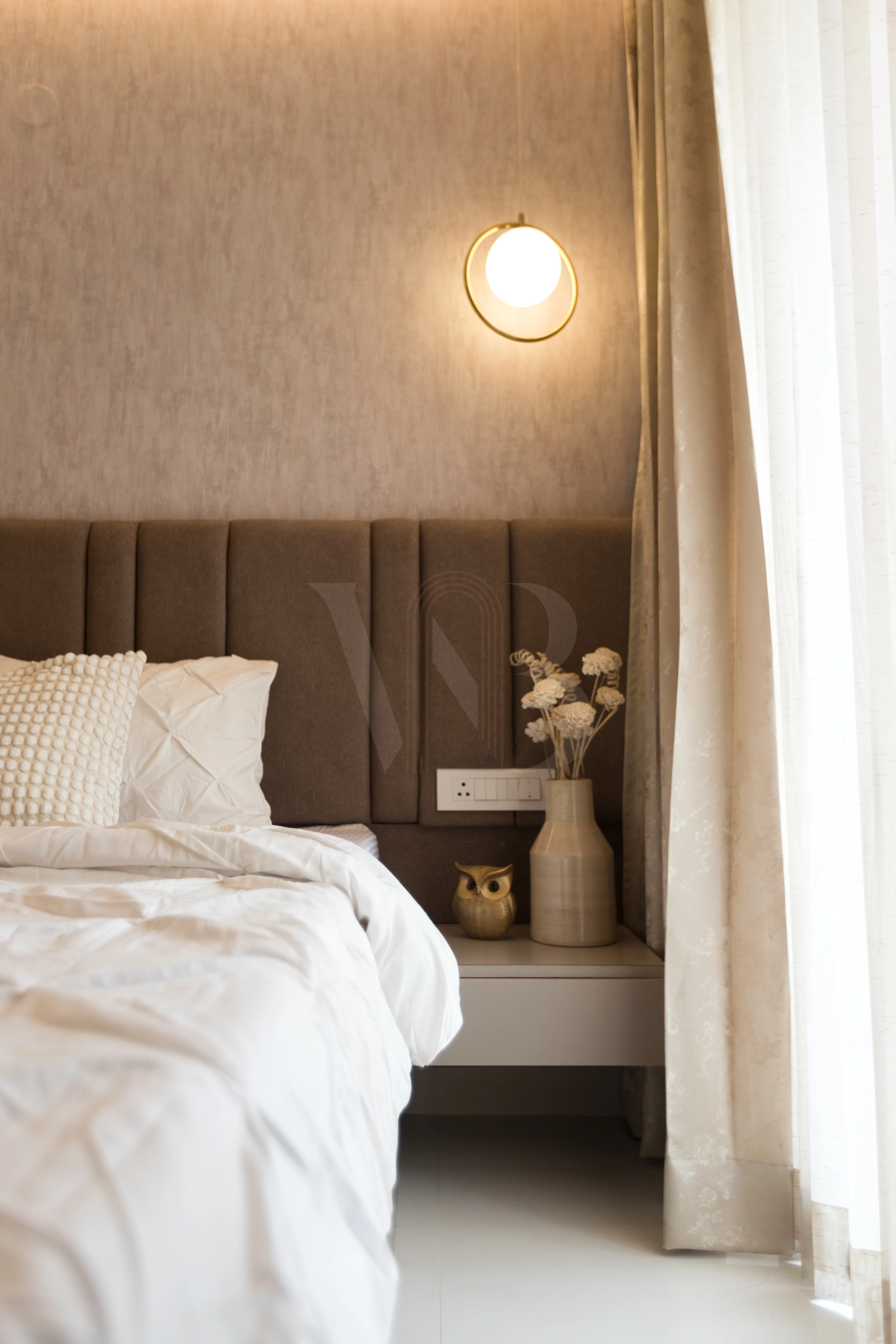 Master suite evening relaxing atmosphere